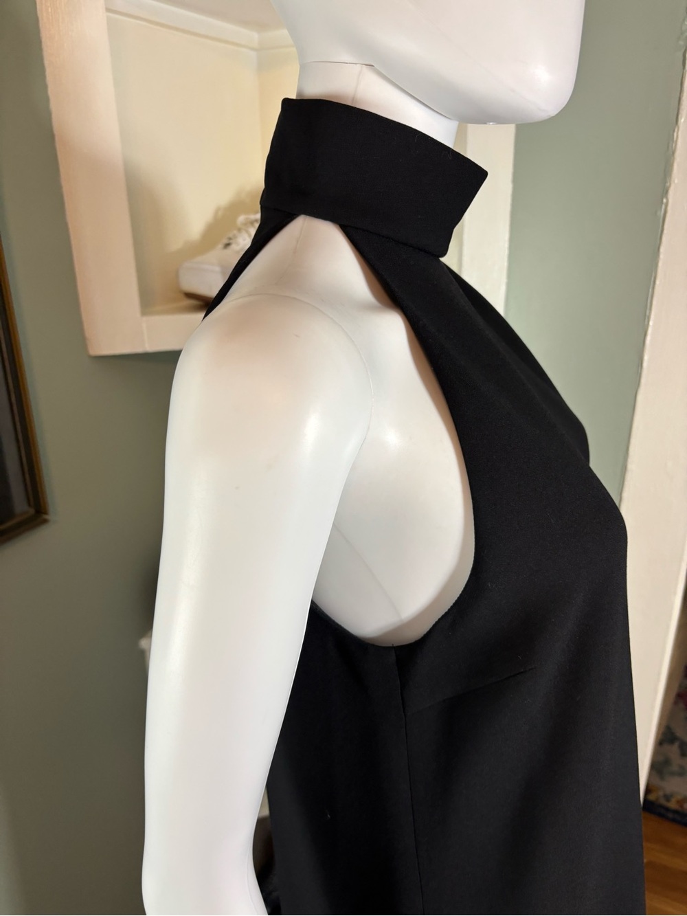 Vintage Y2K KORS Michael Kors Minimalist Turtleneck Midi Shift Dress Wool Blend - Picture 6 of 11